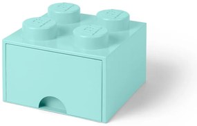 Svetlomodrý úložný box štvorec LEGO®