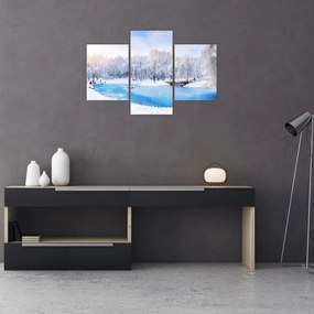 Obraz - Ľadové jazero (90x60 cm)