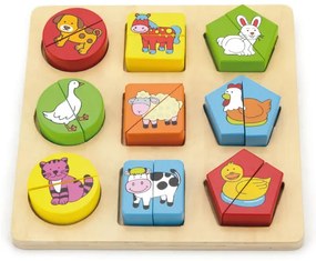 Puzzle 2v1 Viga 59585 hospodárske zvieratá