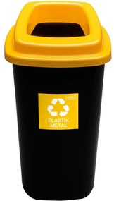 Kôš sort Bin 28 l žltý - plast kov