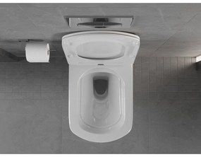 Mexen Vito, závesné WC Rimless 54,5 x 37 cm s pomaly padajúcim sedátkom z duroplastu, biela, 30174000