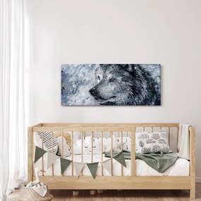 Obraz - Kreslený vlk (120x50 cm)
