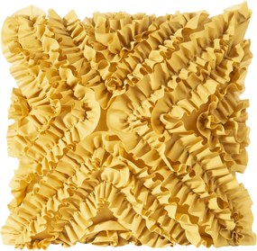 DEKORAČNÁ OBLIEČKA NA VANKÚŠ MIRENA 45X45 CM HORČICOVÁ