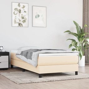 Rám na boxspring posteľ krémový 80x200 cm látka