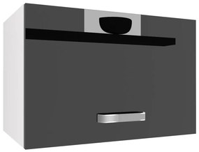 Kuchynská skrinka Belini nad digestor 60 cm čierny lesk  INF SGP60/2/WT/B/0/F
