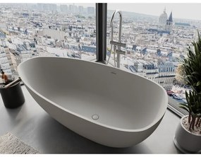 Mexen Imola, voľne stojaca vaňa z konglomerátu 170 x 88 cm, betónová matná, 57281708561