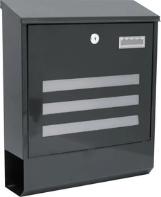 Schránka LINEA, poštová, antracit (35 x 11,5 x 41,5 cm)