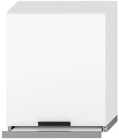 Kuchynská skrinka Denis w60/68 slim pl so striebornou rímsou