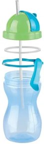 TESCOMA detská fľaša so slamkou BAMBINI 300 ml, zelená, ružová ,
