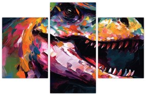 Obraz - Dinosaurus, maľba (90x60 cm)