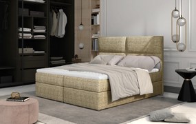 Kontinentálna posteľ 165 cm Alyce (béžová) (s matracmi). Vlastná spoľahlivá doprava až k Vám domov. 1027449