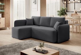 AKCIA Tmavosivá rohová sedacia súprava HADSON pravý roh II. akosť