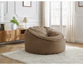 Hnedý menčestrový sedací vak Socrate – Bobochic Paris