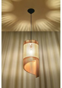 Drevené závesné svietidlo Nice Lamps Limpezia