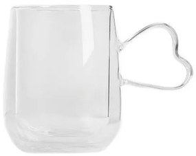 Hrnček s dvojitým dnom ZEMRA s uškom v tvare srdca 724480 450 ml