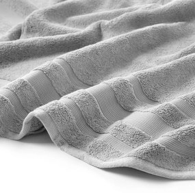 Goldea hebký uterák z organickej bavlny - sivý 90 x 180 cm