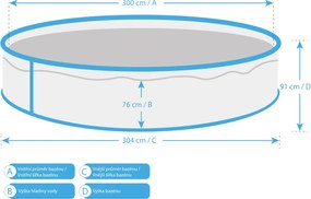 Marimex | Bazén Marimex Orlando 3,05x0,91 m s príslušenstvom - motív RATAN | 10303048