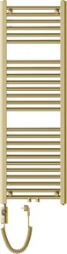 Mexen Mars, elektrické vykurovacie teleso 1200 x 400 mm, 300 W, zlatá lesklá, W110-1200-400-2300-50