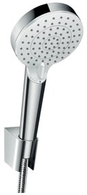 Hansgrohe Crometta, sprchový set 100 Vario EcoSmart s hadicou 1250 mm, biela/chrómová, HAN-26693400