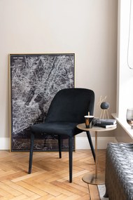 Čierná jedálenská stolička  Charlotte - 58*80*51 cm