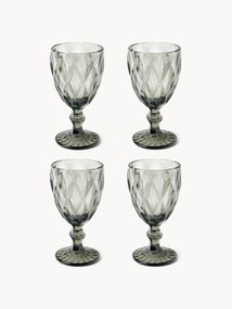 Poháre na víno's textúrovaným povrchom Colorado, 4 ks