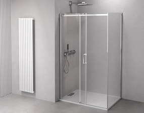 Polysan, THRON LINE SQUARE sprchové dveře 1500 mm, hranaté pojezdy, čiré sklo, TL5015-5002