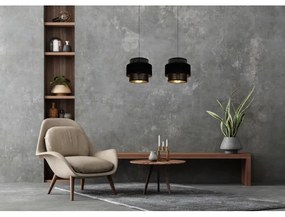 Luster na lanku NESS 2xE27/60W/230V čierna