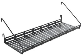 Čierny kovový komponent - polica 43x15 cm Mural – Metaltex