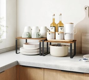 Sada kuchynských políc GINGER RUSTIC (2 ks)