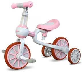 Odrážadlo/bicykel 4v1, ružové, Eco Toys