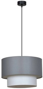 Závesné svietidlo Mediolan, 1x textilné tienidlo (výber z 3 farieb), (výber z 3 farieb konštrukcie)