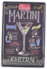Ceduľa 3D - Martini Cheers
