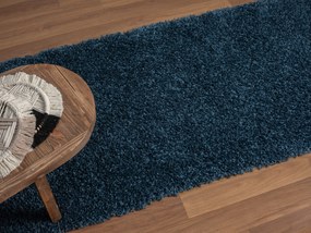 My Flair, Behúň My Shaggy dunkelblau, 80x300, modrá, chodba / predsieň