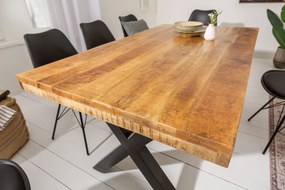 Jedálenský stôl Iron Craft 160cm mango natural 70mm