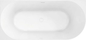 Rea Bellanto Slim, rohová akrylátová vaňa, 150x74cm, ľavá, medená odtoková krytka, KPL-W8582