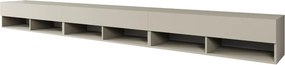 Dlhá RTV skrinka 300 cm kašmír Lowboard A (LOWA300K + LED)
