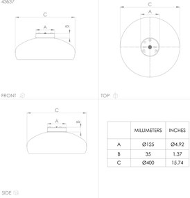 Eglo 43637 - Stropné svietidlo MOGANO 1xE27/60W/230V