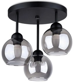 Sollux SL.1140 - Luster na tyči ALINO 3xE27/60W/230V čierna SLX0906