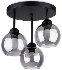 Sollux SL.1140 - Luster na tyči ALINO 3xE27/60W/230V čierna SLX0906