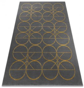 Dywany Łuszczów Kusový koberec Emerald 1010 grey and gold - 140x190 cm