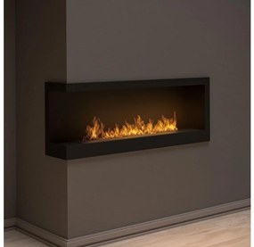InFire - Rohový BIO krb 45x120 cm 3kW čierna