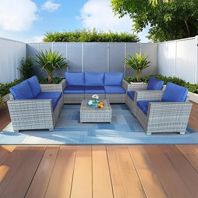 Veľká záhradná sedacia súprava Avenberg DORADA sivá/béžová