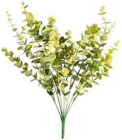 Dekoračný kvet 40 cm, s listami 26 cm, svetlozelená
