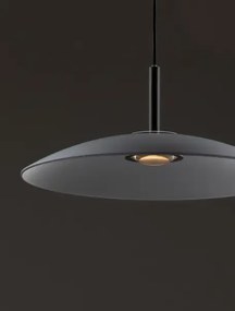 LED čierno-dymový dizajnový luster Polifemo 40