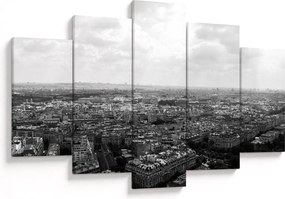 Obraz - Strechy domov v Paríži (150x105 cm)