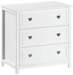 Biela detská komoda 90x89x57 cm Amori – Vipack