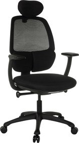 XXXLutz OTOČNÁ STOLIČKA, sieťovina, čierna MID.YOU - Online Only kancelárie - 001918057201