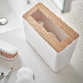 Biely stolový kôš na odpadky Yamazaki Rin, 2,3 l