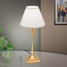 Orion LA 4-1049/1 - Stolná lampa FONSA 1xE27/60W/230V biela/zlatá