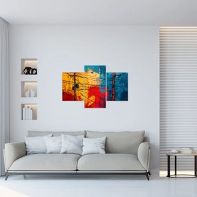 Obraz - Abstraktné elektrické vedenie (90x60 cm)